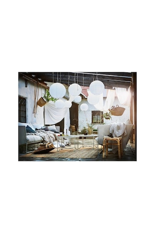 Ikea Solvınden Güneş Enerjili Led Sarkıt Lamba, 30 Cm, Beyaz Çok Renkli