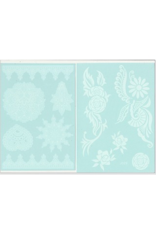 Enhavalı Beyaz Kına Gelin Dövmesi Model7