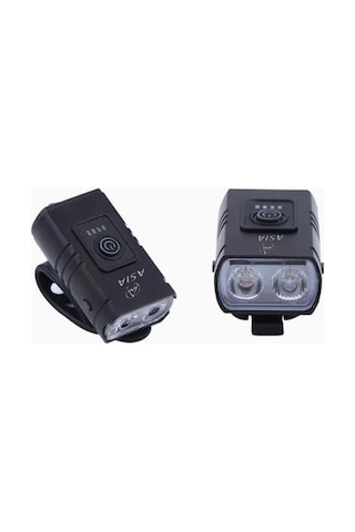 Asia Mx 660 400lm Usb Şarjlı Bisiklet Ön Far Aydınlatma Siyah