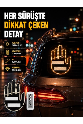 Uzaktan Kumandalı Led El Park Uyarı Cihazı Suya Dayanıklı Enerji Tasarruflu Çok Renkli 79847770