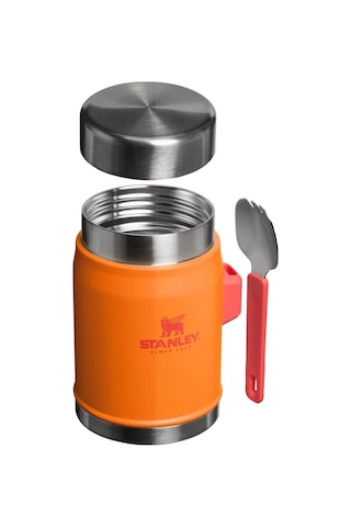 Stanley Classic Legendary Kaşıklı Yemek Termosu 0.4l Termos Kamp Matara Turuncu