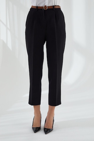 Modaplaza Kadın Dar Paça Kemerli Pantolon 4577- K24mbymr4577pntsiyah K24MBYMR4577PNTSİYAH Siyah