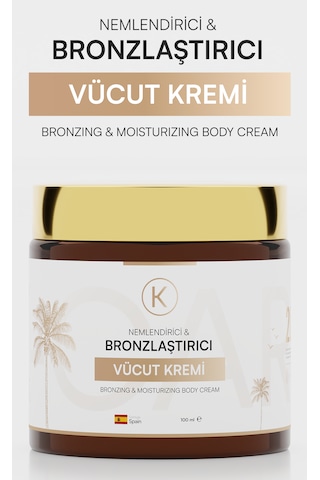 K K-care Cosmetics Bronzlaştırıcı Vücut Kremi 100 ML K K-care Cosmetics Bronzlaştırıcı Vücut Kremi 100 ML