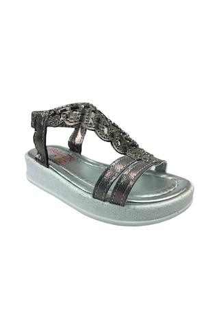 Oakley Ortopedikal Grafen Kiz Çocuk Sandalet Taşli Topuklu Abiye (355970451) Platin
