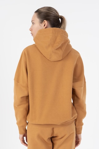 Maraton Oversize Kadın Kapüşonlu Karamel Sweatshirt Karamel