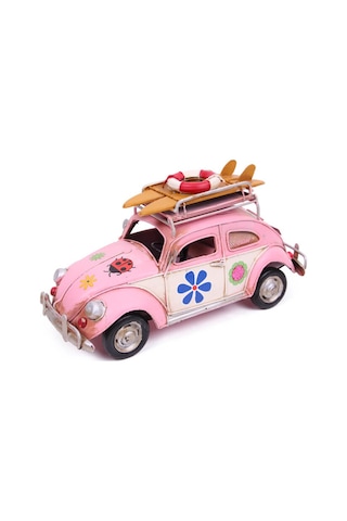 Dekoratif Metal Araba Çerçeveli ve Kumbaralı E-4338