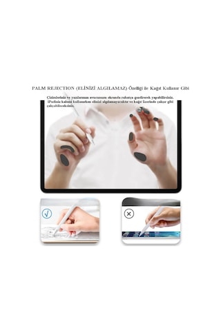 iPad Uyumlu Kapasitif Palm Rejection Manyetik Dokunmatik Stylus