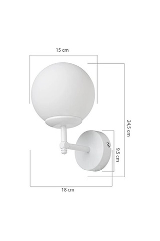 Mano Aydınlatma Dolphin Aplik Beyaz Çok Renkli