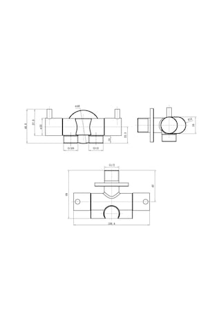 Fause Çift Çıkışlı Çiftli Taharet Musluğu Askılı Kdc108 Krom
