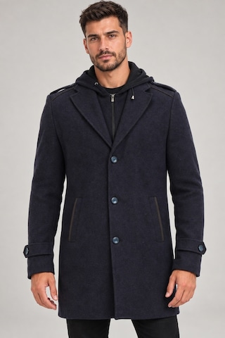 Plt9401 Dewberry Erkek Palto-diagonal Lacivert-2