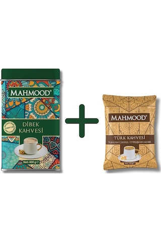 Mahmood Dibek Kahvesi Ölçek Kaşıklı Teneke Kutu 400 G + Orta Kavrulmuş Türk Kahvesi 100 G