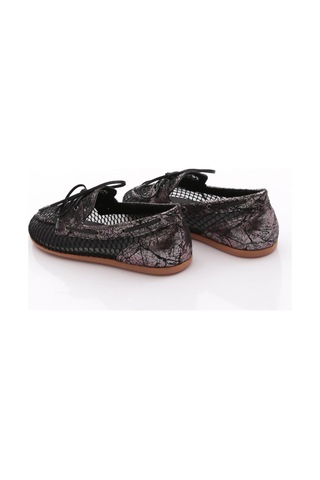 Dgn B0048 Kadin Oxford Ayakkabi Siyah