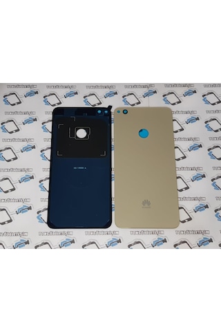 Tkgz - P9 Lite 2017 Arka Pil Batarya Kapağı (Cam) (275871138) Altın