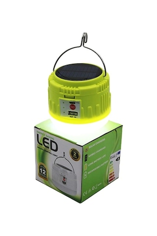 Usb - Solar Şarjlı Askılı Kamp Lambası - Powerbank Bx40