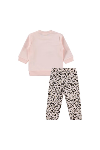 Civil Baby Leopar Kedi Baskılı 6-18 Ay Takım - Pembe
