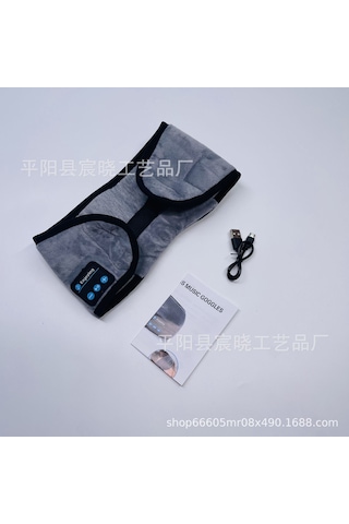 Lemestar Gri Bluetooth 5.0 Akıllı Uyku Maskeyi - Koyu Işık Engelleyici, Telefon Çevirisi, Kablosuz Müzik Dinleme, Ev Kullanıma Ideal