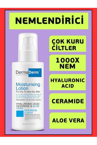 Dermaderm Nemlendirici Yüz ve Vücut Kremi 100 ML