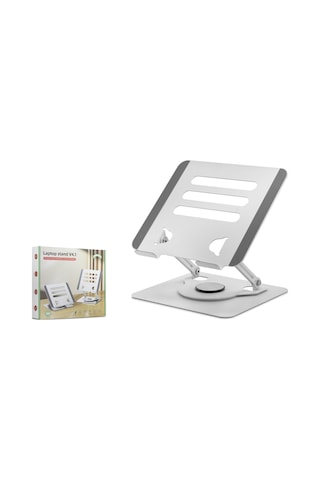 Hadron Hdx8019 Laptop + Tablet Standı Alüminyum Alaşım 24 X 22 Cm - Silver