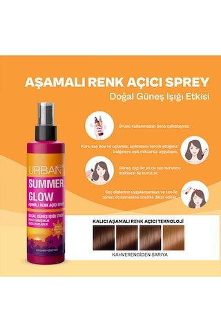 Urban Care Summer Glow Aşamalı Renk Açıcı Sprey 150 ML
