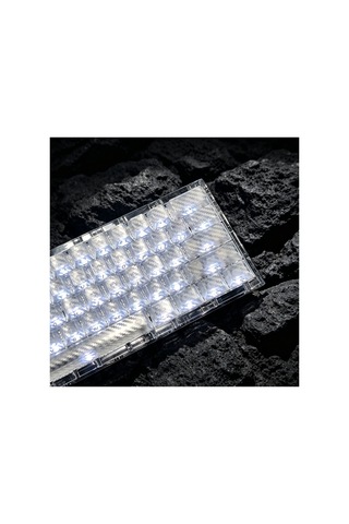 Leaven 119 Tuşlu Kumaş Dokulu Buz Karbon Desenli Profil Rgb Cherry Mx Uyumlu Aydınlatmalı Pbt Tuşları - Şeffaf