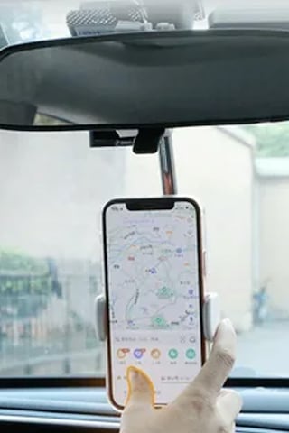 Thentech Dikiz Aynası İçin Araç İçi Kolay Kullanıma Uygun Telefon Tutucu Tüm Telefon Ve Araçlarla Uyumlu Siyah