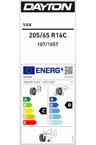 Dayton 205/65R16 C 107/105T Van Yaz Lastiği 2026