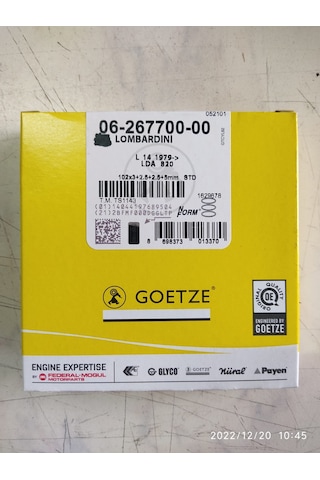 Antor/Lombardini 4ld820 17hp Segman Takımı Komple Std Nüral Goetze