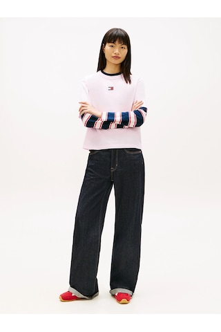 Tommy Hilfiger Tjw Kutulu Kesim Amblemli Kadın Pembe T-shirt Dw0dw22202tn9 Pembe
