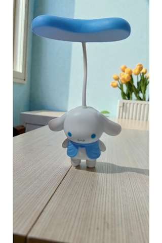 Cinnamoroll Çocuk Odasına Uygun Masa Ve Gece Lambası Boyut:20cm Çok Renkli