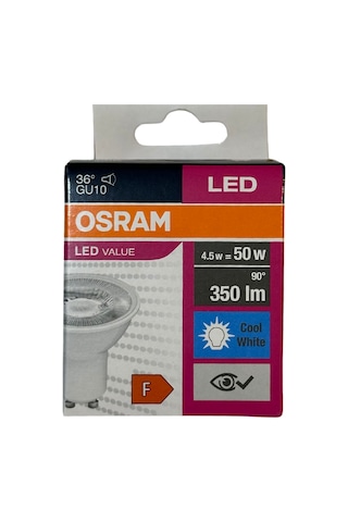 Osram 4.5w 50w 4000k Günışığı Gu10 Duylu Par16 Led Spot