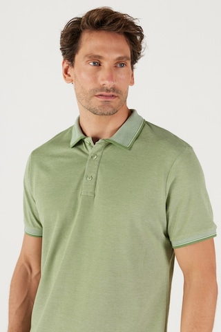 Ac&Co / Altınyıldız Classics 4A4820200047Ysls Düğmeli Polo Yaka Cepsiz Slim Fit Erkek Tişört Yeşil