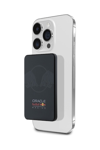 Redbull Lisanslı M-safe Özellikli Dijital Led Göstergeli Çift Boğa Baskılı Powerbank 5000mah 15w