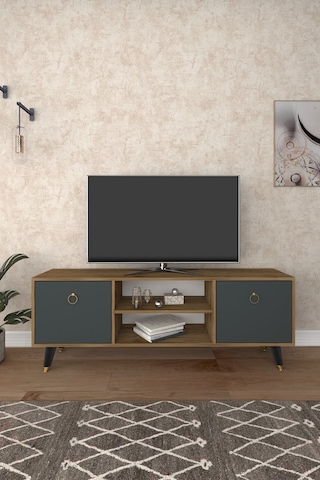 Ferniso Mobilya 138 Cm Tv Ünitesi Çam-antrasit