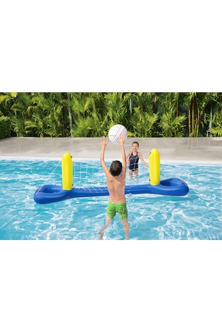 Bestway 52133 Voleybol Havuz Oyun Seti 2.52m X 64cm Mavi