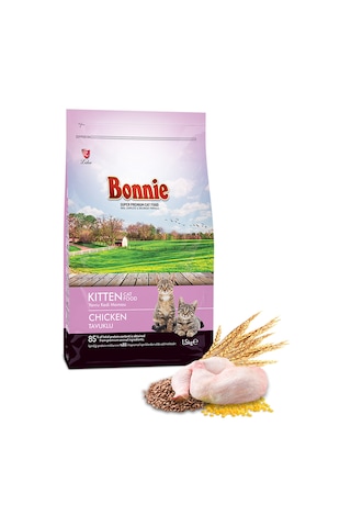 Bonnie Tavuklu Yavru Kedi Maması 1500 G