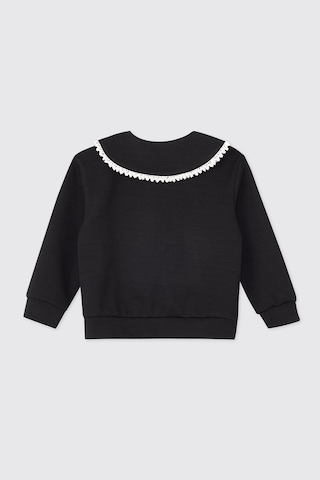 Panço Kız Bebek Fermuarlı Sweatshirt Ve Beli Lastikli 2'li Lacivert Eşofman Takımı 2621gb17002