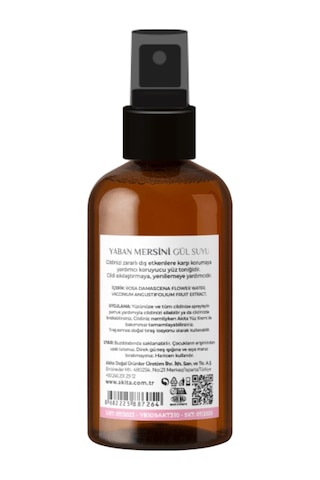 Akita Doğal Antioksidan Cam Şişe Gül Suyu 100 ML