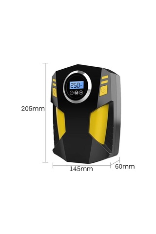 Araç Hava Lastik Şişirme Kompresörü Göstergeli Oto Lastik Pompası