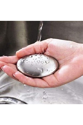 Yaleker 304 Paslanmaz Çelik Koku Neutralizasyon Sabunu - Ayak Koku Azaltıcı Ve Pumice Taşı İşlevi İle 3-5 Yıllık Kullanıma Dayanıklı Gümüş