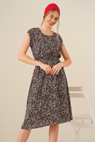 Gabria Kadın Gabria Desenli Elbise Siyah