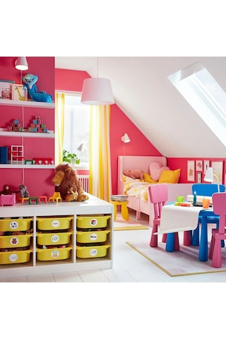 Busunge Uzayabilen Çocuk Karyolası, Açık Pembe Renk Meridyendukkan 80x200 Cm