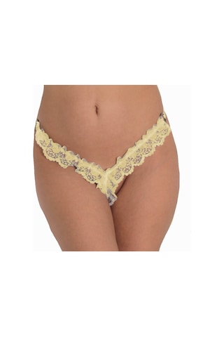 Asist Secret Magic Asm1240 Kadın Yavruağzı Dantel Fantezi Fırfır Özel String Yavruağzı