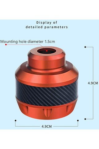Cbtx Global 2 Pairs TF-1783 Motosiklet Modifiye Elektrikli Araba Düşmeyi Önleyici Fincan Şok Emme Ön Çatal Bardak Turuncu
