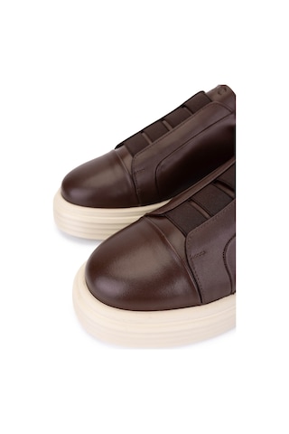 Tamer Tanca Erkek Hakiki Deri Kahverengi Sneakers & Spor Ayakkabı 966 A702 Erk Ayk Sk25-26 Kahve Kahverengi
