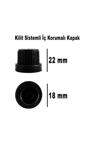 Digithome 132 Li 50 Ml Siyah Kilit Kapaklı Söz Nişan Hediyelik Kolonya Koku Süs Cam Şişesi C1-1-149
