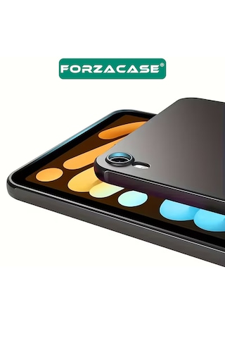 Forzacase Apple Uyumlu iPad  Mini A17 Pro Tablet İle Silikon Kılıf Siyah - Fc155 Arka Kapak