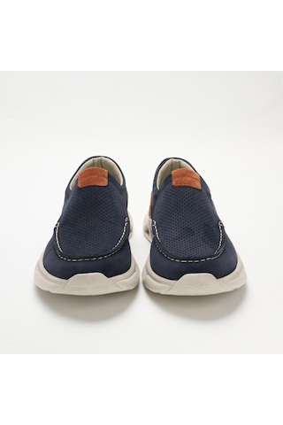 Lacivert Sneaker Erkek Og-2413 John May 018-137 Laci Nubuk-turuncu Dana Süet