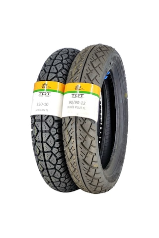 350-10 Ve 90/90-12 Tl Tubeless - Dubleks Lastik Takımı