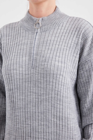 Gabria Fitilli Triko Elbise Gri