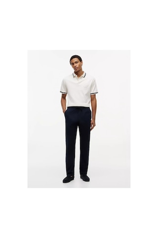 Tommy Hilfiger Erkek Normal Kalıp Pamuklu Beli Lastikli Düz Paça Chino Lacivert Pantolon-16073 Blue
